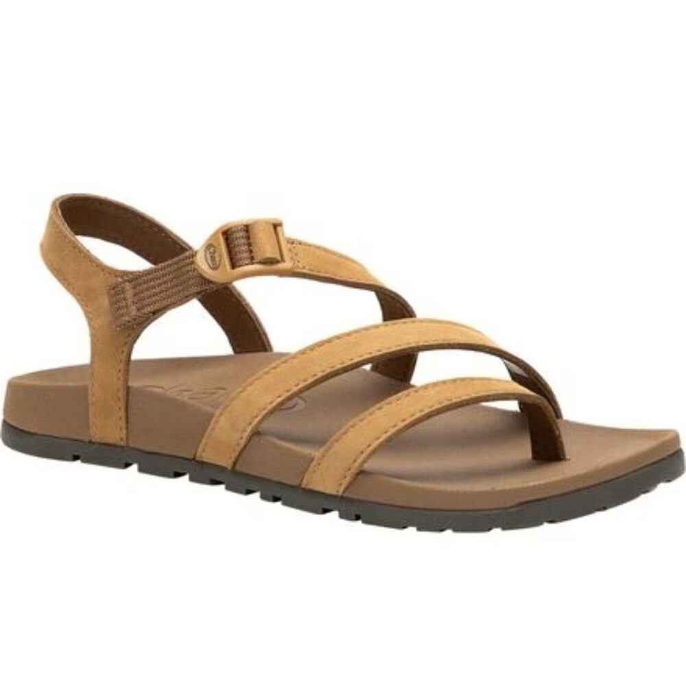🔥Chaco Lowdown Strappy Sandals Womens Size 5 Brown Leather Slingback Shoes NEW